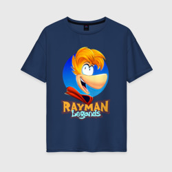 Женская футболка хлопок Oversize Веселый Rayman