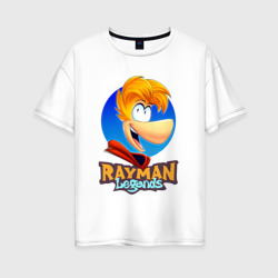 Женская футболка хлопок Oversize Веселый Rayman