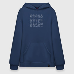 Худи SuperOversize хлопок Формулы в человечках
