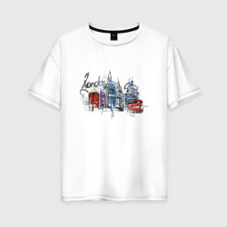 Женская футболка хлопок Oversize London England