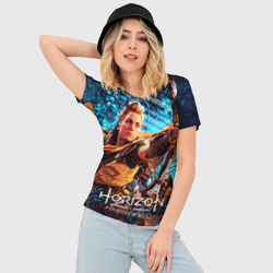 Женская футболка 3D Slim Horizon Forbidden West - Элой арт - фото 2