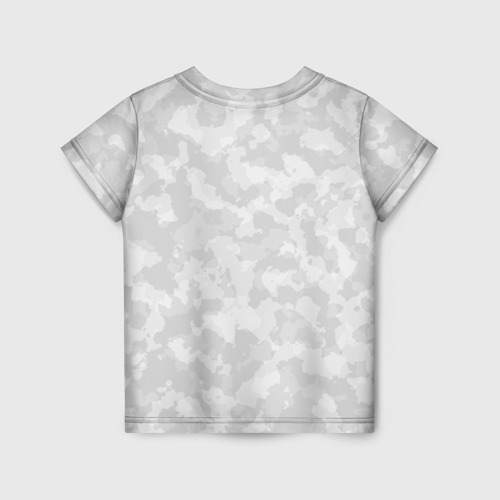 Детская футболка 3D Дачные войска белый камуфляж, цвет 3D печать - фото 2