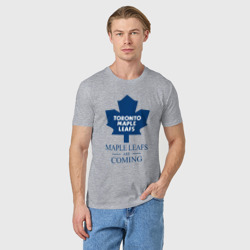 Мужская футболка хлопок Toronto Maple Leafs are coming Торонто Мейпл Лифс - фото 2