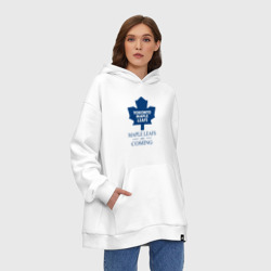 Худи SuperOversize хлопок Toronto Maple Leafs are coming Торонто Мейпл Лифс - фото 2