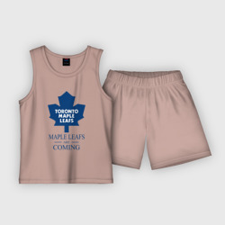 Детская пижама с шортами хлопок Toronto Maple Leafs are coming Торонто Мейпл Лифс