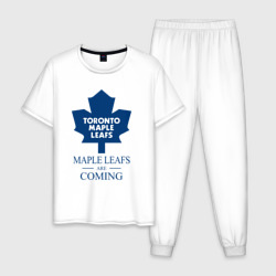 Мужская пижама хлопок Toronto Maple Leafs are coming Торонто Мейпл Лифс