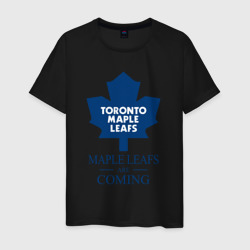 Мужская футболка хлопок Toronto Maple Leafs are coming Торонто Мейпл Лифс