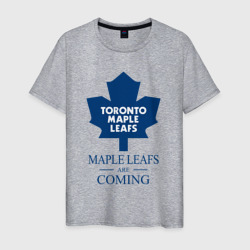 Мужская футболка хлопок Toronto Maple Leafs are coming Торонто Мейпл Лифс