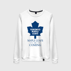 Женский свитшот хлопок Toronto Maple Leafs are coming Торонто Мейпл Лифс