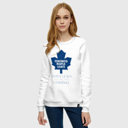 Женский свитшот хлопок Toronto Maple Leafs are coming Торонто Мейпл Лифс - фото 2