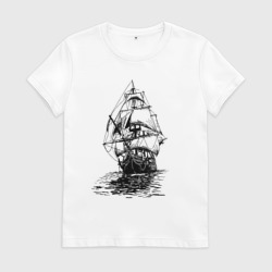 Женская футболка хлопок Pacific ocean Frigate