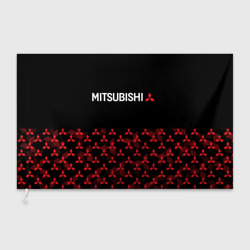 Флаг 3D Mitsubishi half pattern