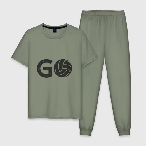 Мужская пижама хлопок Go Volleyball