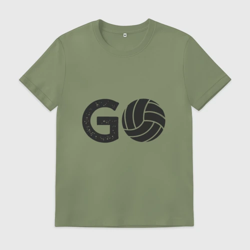 Мужская футболка хлопок Go Volleyball