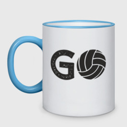 Кружка двухцветная Go Volleyball