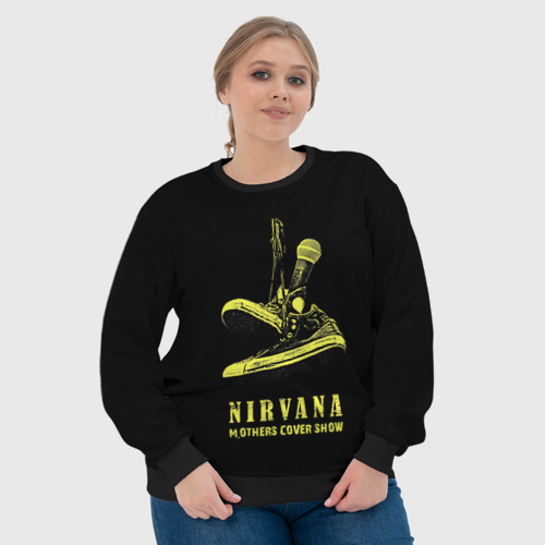 Женский свитшот 3D Nirvana Нирвана, цвет 3D печать - фото 6
