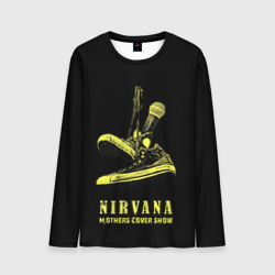 Мужской лонгслив 3D Nirvana Нирвана