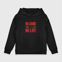 Детское худи Oversize хлопок No game /no life