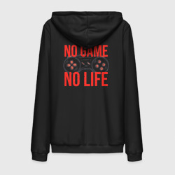 Мужская толстовка на молнии хлопок No game /no life