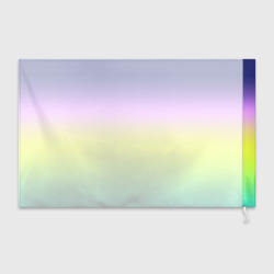 Флаг 3D Разноцветный градиентный узор зелено-фиолетовый - фото 2