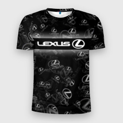 Мужская футболка 3D Slim Lexus sport pattern