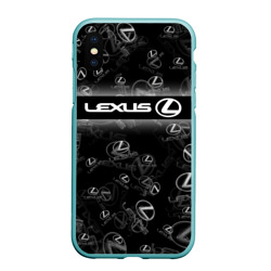 Чехол для iPhone XS Max матовый Lexus sport pattern