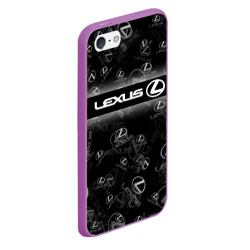 Чехол для iPhone 5/5S матовый Lexus sport pattern - фото 2