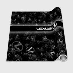 Бумага с принтом Lexus sport pattern для любого человека, вид спереди №2. Цвет основы: белый