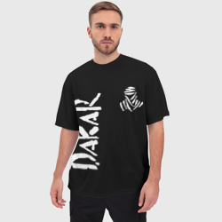 Мужская футболка oversize 3D Дакар ралли - фото 2
