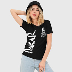 Женская футболка 3D Slim Дакар ралли - фото 2