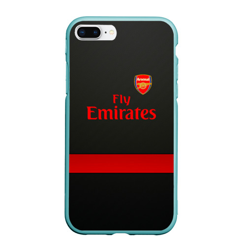 Чехол для iPhone 7Plus/8 Plus матовый Arsenal fc, цвет мятный