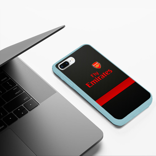 Чехол для iPhone 7Plus/8 Plus матовый Arsenal fc, цвет мятный - фото 5