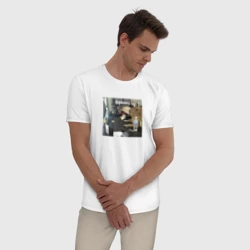 Мужская пижама с белой футболкой хлопок Капибара работает Воркинг - фото 2