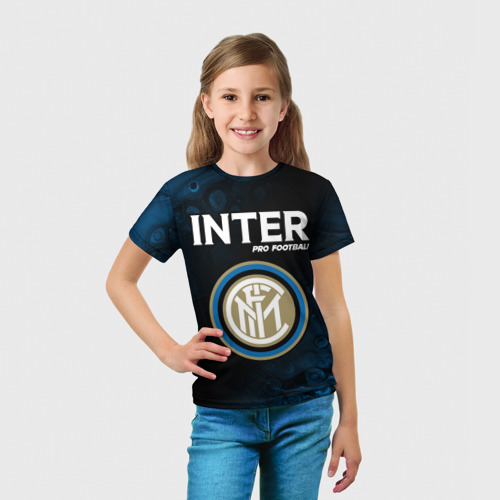 Детская футболка 3D Inter Pro Football Разводы, цвет 3D печать - фото 5