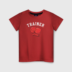 Детская футболка хлопок Тренер по боксу