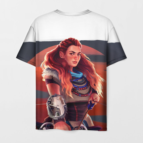 Мужская футболка 3D Aloy | Horizon, цвет 3D печать - фото 2