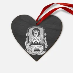 Деревянная игрушка Сердце Король в жёлтом