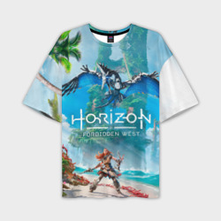 Мужская футболка oversize 3D Horizon Запретный Запад Элой