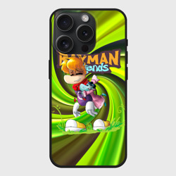 Чехол силиконовый для Apple iPhone 15 Pro матовый Уставший Рэйман