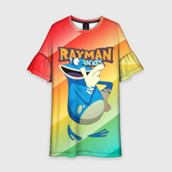 Детское платье 3D Rayman globox радуга
