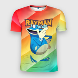 Мужская футболка 3D Slim Rayman globox радуга