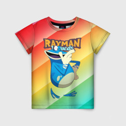 Детская футболка 3D Rayman globox радуга