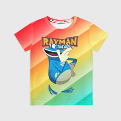 Детская футболка 3D Rayman globox радуга