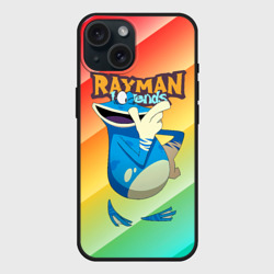 Чехол силиконовый для Apple iPhone 15 матовый Rayman globox радуга