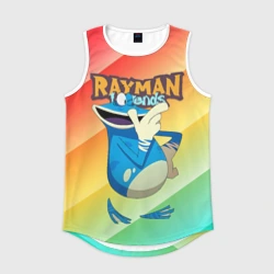 Мужская спортивная майка 3D Rayman globox радуга