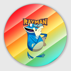 Круглый коврик для мышки Rayman globox радуга