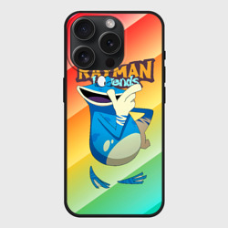 Чехол силиконовый для Apple iPhone 15 Pro матовый Rayman globox радуга