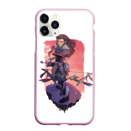 Чехол для iPhone 11 Pro Max матовый Aloy Forbidden West, цвет розовый