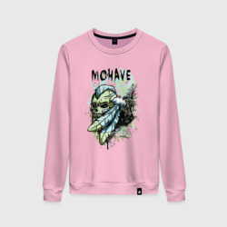 Женский свитшот хлопок Скелет индеец