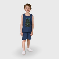 Детская пижама с шортами хлопок Обезьяна апаче - фото 2